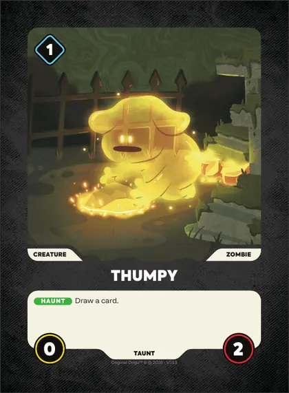 Thumpy — Zombie creature, Doginal Dogs Legends TCG