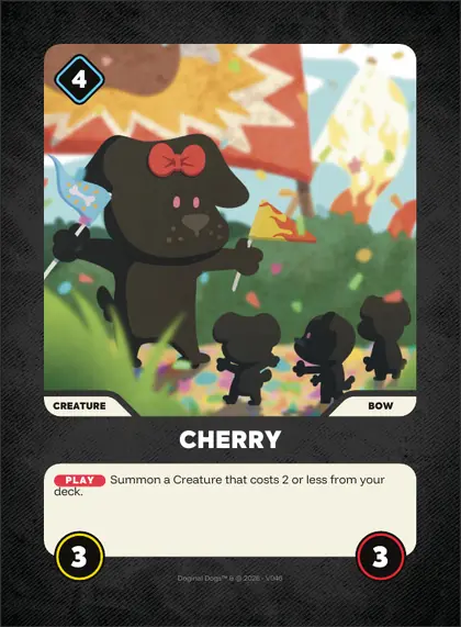 Cherry — Bow creature, Doginal Dogs Legends TCG