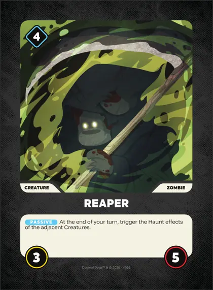 Reaper — Zombie creature, Doginal Dogs Legends TCG