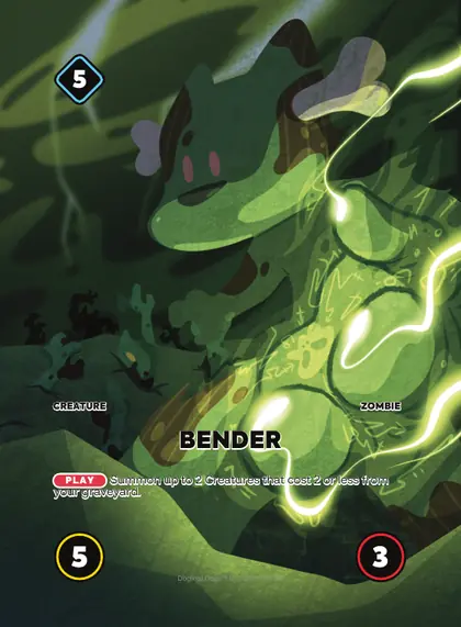 Bender — Zombie creature, Doginal Dogs Legends TCG