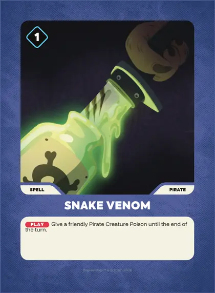 Snake Venom — Pirate spell, Doginal Dogs Legends TCG