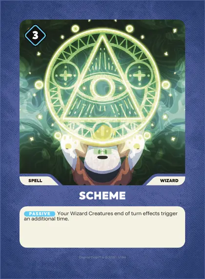 Scheme — Wizard spell, Doginal Dogs Legends TCG