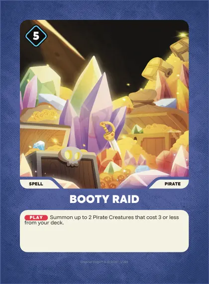 Booty Raid — Pirate spell, Doginal Dogs Legends TCG