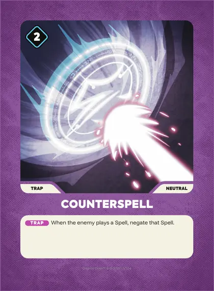 Counterspell — Neutral trap, Doginal Dogs Legends TCG